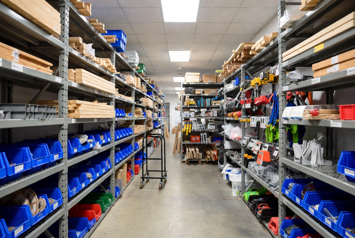 Stock and procurement workflow for construction teams